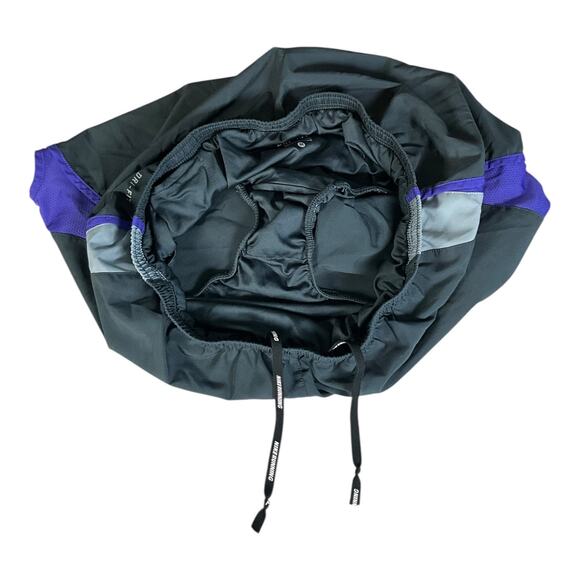 Nike Women’s Dri-Fit Running Shorts Medium Black Purple Built-In Liner Athletic - Picture 4 of 10